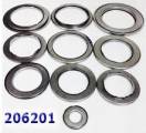 Комплект (10 шт) игольчатых подшипников, Bearing 4T60 / 4T60E с1991 г. 206201 (Комплекты подшипников)