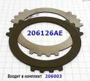 Фрикционный Диск "3rd" [12Tx1,95x86] 4T65E наружные зубья 2001-Up 206126AE-DX (FRICTIONS) 24216288