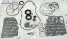 Комплект прокладок и сальников A6GF1 / A6GF2 (Первое поколение, под 8 367002C-TK (OVERHAUL KITS)
