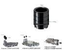 (Заказывать по позиции 337925-SX) Поршень аккумулятора, A750E / F/A760 340925-SX (PISTONS AND RETAINERS)