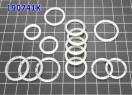 Комплект уплотнительных тефлоновых колец (14шт) 722.3 / 4/5 клапанов п 190741K-PR (SEALING RINGS)