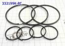 Комплект (8 шт) компрессионных тефлоновых колец AB60E / F, в т.ч. 3D-з 332199K-PC (SEALING RINGS)