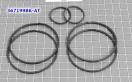 Комплект (6шт) компрессионных тефлоновых колец A6LF1 / 2/3 KIT, Sealin 367199BK-AT (SEALING RINGS)