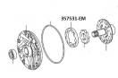 Шестерня масляного насоса AC60E / F Большая 357531-EM (PUMPS, PUMP BODIES AND STATORS) 35322-71010
