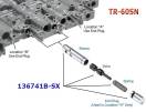 Клапан Solenoid Modulator (ремонтный) 09D,TR-60SN, Valve Kit 136741B-SX (VALVE BODY PARTS)