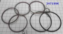 Комплект (6 шт) компрессионных тефлоновых колец 4F27E / FN4AEL, 3D-зам 247199K-TK (SEALING RINGS)