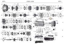 акпп A750F\E 4 RUNNER LAND CRUISER SEQUOIA TACOMA 4WD GX470 LX470 GRAND VITARA L...