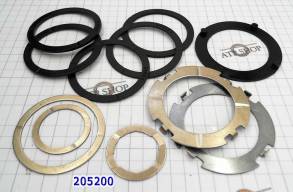 Набор (11 шт) шайб, Washer kit, 4L80E, 1991-Up 205200 (Комплекты подшипников)