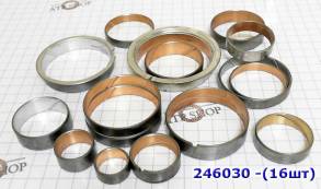 Комплект (16 шт) биметаллических втулок, CD4E (Ford\Mazda), [65x61,8x1 (BUSHING KITS)