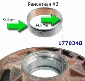 Втулка крышки насоса, ZF5HP19-все варианты (50,9x13,5x44,7) Bushing oi (BUSHINGS) 0501-314-025, 85916-01U