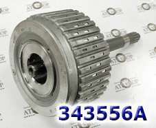 Барабан сцепления Реверс с валом, Reverse Clutch Drum, U341E, (под 3 ф (DRUMS) 35708-52020