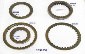 Комплект фрикционов, 4L30E 1990-1997 (FRICTION MODULES) 038752B