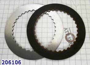 Фрикционный Диск, (3rd Clutch) 4T60 / E зубья внутрь [32Tx2.2x112] 83- (FRICTIONS) 8658043, 062715