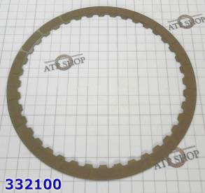 Диск фрикционный [40Тх1,9х165,5 / 186] AB60F Reverse 5-6 (#1 Brake) (B (FRICTIONS) 35681-34020