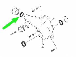 Сальник выходного вала раздаточной коробки, Seal Tranfer left, JF613E (METAL CLAD SEALS) 3200A105
