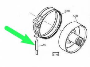 Шток поршня серво "F3", DP0 / AL4 / AT-8 / DP2 1998-up (MISC PARTS)