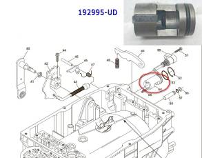 Направляющая тяги паркинга, Parking rod sleeve 722.6 (MISC PARTS)