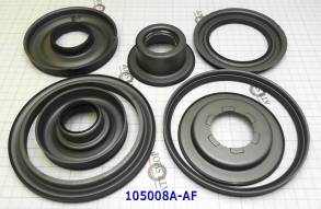 Комплект (7шт) обрезиненных поршней 01M / 01N / 01P 1995-Up (PISTONS AND RETAINERS)