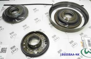 Комплект (4 шт) (B, C, D, E) обрезиненных поршней для автомобилей BMW, (PISTONS AND RETAINERS)