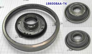 Комплект (4 шт) (B, C, D, E) обрезиненных поршней для автомобилей BMW, (PISTONS AND RETAINERS)
