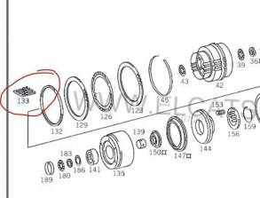 Пружина передачи заднего хода (Гребёнка/Грабли) Retainer 722.3 / 4/5 ( (PISTONS AND RETAINERS) 725-3140, A126-993-04-15