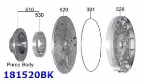 Ступица насоса в сборе, Stator, ZF6HP19 / 21 Pump Set (3ps. 520+528+52 (PUMPS, PUMP BODIES AND STATORS) 1071-210-106, 10...