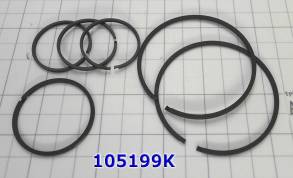 Комплект (6 шт) компрессионных чугунных колец, 095 / 096 / 097 / 098 / (SEALING RINGS)