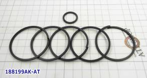 Комплект (6 шт) компрессионных тефлоновых колец ZF9HP48 (кроме колец н (SEALING RINGS)