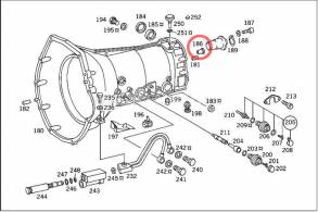 Корпус сопла, 722.5 Nozzle Case to Overdrive Housing (SEALING RINGS) 126-277-2539