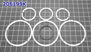 Комплект (7 шт) компрессионных тефлоновых колец, 4T65 (входят в ремком (SEALING RINGS)