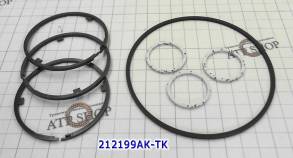Комплект (7 шт) компрессионных тефлоновых колец, 6L45E / 6L50E (входят (SEALING RINGS)