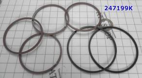 Комплект (6 шт) компрессионных тефлоновых колец 4F27E / FN4AEL, 3D-зам (SEALING RINGS)