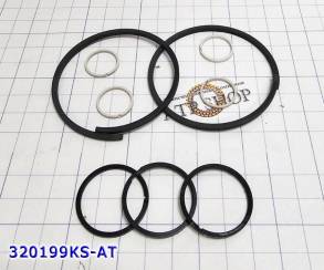 Комплект (9 шт) компрессионных тефлоновых колец RE0F09A / JF010E . БЕЗ (SEALING RINGS)