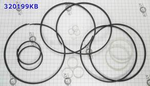 Комплект (16 шт) компрессионных тефлоновых колец RE0F09A / JF010E с бо (SEALING RINGS)