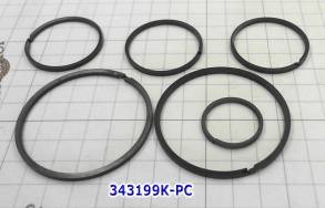 Комплект (6 шт) компрессионных тефлоновых колец U340E / U341E (в т.ч. (SEALING RINGS)