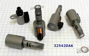 Комплект соленоидов JF015E (5 штук), (1 поколение, открытые катушки) П (SOLENOID GROUPS)