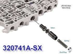 Клапан регулировки блокировки ремонтный	 RE0F09A, JF010E, Для установк (VALVE BODY PARTS)