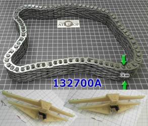 Цепь приводная 0AW(CVT)/VL381 AUDI / VW высотой 34мм, с успокоителями (CHAINS AND PARTS)