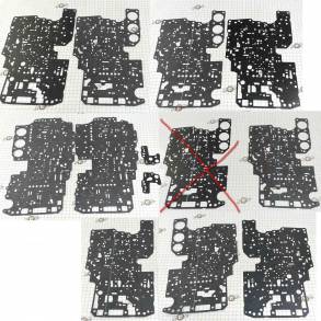 Комплект прокладок гидроблока (КРОМЕ ОДНОЙ, СМ, ФОТО) A340E / AW30-43L (GASKETS)