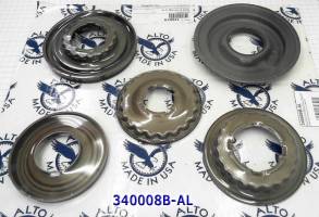 Комплект (6 шт) обрезиненных поршней U240 / U241E Toyota, Lexus 2003-0 (PISTONS AND RETAINERS)