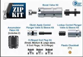 Ремонтный комплект гидроблока, U140 / U240 ZIP Kit (VALVE BODY PARTS)