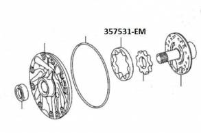 Шестерня масляного насоса AC60E / F Большая (PUMPS, PUMP BODIES AND STATORS)