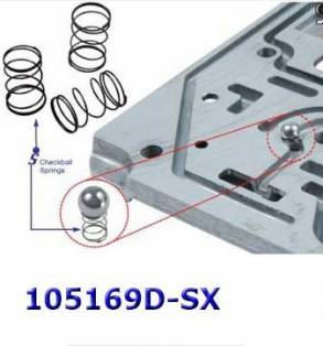 Пружинки шариков гидроблока (плиты управления), комплект из 10 шт., Sp (VALVE BODY PARTS) 119940-20