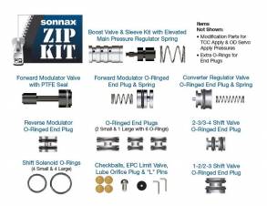 Ремонтный комплект плиты управления, Zip Kit 4R44E / 4R55E / 5R44E / 5 (VALVE BODY PARTS) 4R44E-5R55E-ZIP