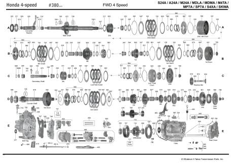 акпп 4sp Honda 