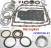 Мастеркит 6L80E / 6L90E без поршней 2006-Up (Комплект прокладок и саль (MASTER KITS)