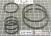 Комплект (6шт) компрессионных чугунных колец 095 / 096 / 097 / 098 / 0 (SEALING RINGS) 2931-3499, 109600