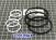 Комплект (7 шт) компрессионных тефлоновых колец 5L40E Sealing Ring Kit (SEALING RINGS) 2931-3474