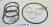 Комплект (7 шт) компрессионных тефлоновых колец, 6L45E / 6L50E (входят (SEALING RINGS)