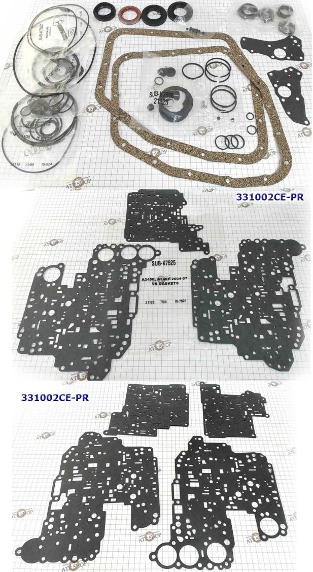 Комплект прокладок и сальников A245E / A246E / A247E 1992-2007 (Ремком 331002CE-PR (OVERHAUL KITS)